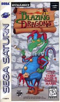 Blazing Dragons Sega Saturn  box art